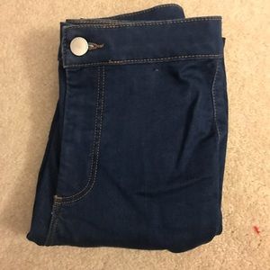 Topshop High Waisted Joni Moto Jeans